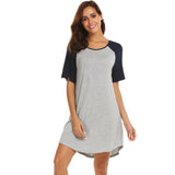 Summer Ladies Pyjamas Double-Wearing Milk Silk Short Sleeves Collage Splicing Home Clothes Pajamas Women