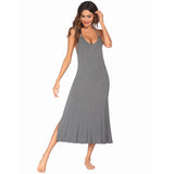 Spring And Summer Lady Home Clothes Pajamas Sling Dress Dress Print Modale Home Casual Aja Skirt Woman