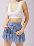 Women's Half-Dress Skirts Anti-Walking Summer New High-Waisted T-Shirt With Mesh Yarn Bony Skirts Babes