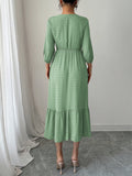 Dili Casual Holiday Fashion With Long Skirt Dress Women's Dress 2025 Autumn And Winter