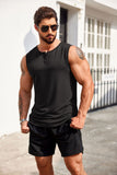 Men's Vest Muscle Fitness Summer New T-Shirt Sleeveless Men's Top