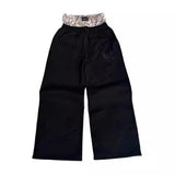 Street Double Belted Casual Pants Men's Y2k Retro Harajuku Straight Trousers High-Waisted Hops 68HZ