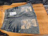 High Street Design Grinds Hole Straight Five-Point Jeans Women Y2K New Hip Hop Trousers 68HZ