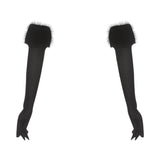 Women's Clothing 2025 Autumn New Word For Christmas Plush Irregular Waist Top Sleeves Women 68HZ