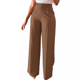 New Commuting High-Waisted Straight Trousers Straight Trousers Casual Suit Long Trousers Female