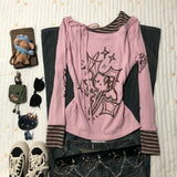 Butterfly Embroidered Jeans Women's Y2K High Street Low-Rise Straight Pants 68HZ