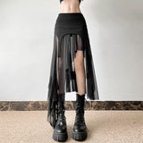 2025 Summer New Women's Solid Color Dress Street Fashion High-Waist Irregular Skirt Dress 68HZ