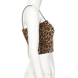 2025 Summer New Women's Top Fashion Sexy Breast-Wear Tiger Vest Thin Bottom Small Sling