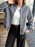 Dili Leisure Vacation Button Long Sleeve Coat Women's Winter 2025