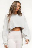 2025 Umbilical Collar Collar Women's Short Sports T-Shirt T-Shirt Knitted Long-Sleeved Top