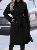 2025 New Solid Color Collar Plus Thick Dragon And Phoenix With Double Buckle Plus Long Wind Jacket Woman