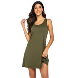 Summer Ladies Home Dress Ajawear Sling Vest Workback Casual Sleeveless Pajamas Woman