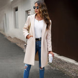 Dili Hair Jacket 2025 Autumn And Winter Pure Color Temperament Commuting Cardigan Coat