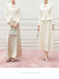 Spring 2026 New Temperament White Fragrant Coat Women Wear A Long Season Wearing A Collar Short Top