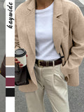 Dili Casual High-Grade Pure Color Blazer Women's Clothing 2025 Autumn And Winter
