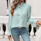 Dili 2025 Autumn/Winter Top Women's French-Colonled Button Shirt