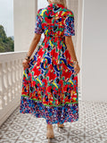 Dili Vacation Leisure Wind Print Dress Women's Dress 2025 Spring And Summer
