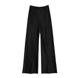 Exploding Korean Version Of The Simple Set Of Wide-Legged Straight Trousers Lazy Wind Leisure Pants Feel Thin Long Trousers 68HZ