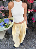 Dija Y2K Sports Yoga Vest T-Shirt Women's Clothing 2026 Summer