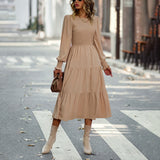 Independent Design Women's Dress Dress Casual Holiday Waist Long Dress Spring And Autumn Four Seasons Women's Clothing