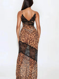Summer New Sexy Body Sling Lace Perspective Chest Pocketed Hip Dress