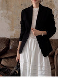 Multi-Season Wears The Elite Short Small Suit New Waist Shoulder Repair Slim Thin Black Suit Coat