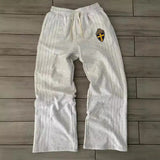 Casual Loose Gray Hoodie Set Autumn And Winter New Zipper Sweatshirt Casual Sweatpants 68HZ