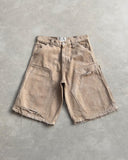 Tide Brand Water Wash Old Five-Point Denim Shorts Men's High Street Design Feel The Hole Loose Trousers 68HZ