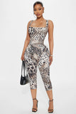 New Hot Mature Sexy Leopard Dew Back Sling Women's Jumpsuits In Summer 2025