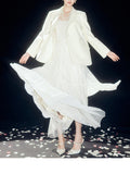 Spring 2026 White Moonlight Temperament A Word White Half-Dress Female Net Yarn Long Skirt Atmosphere Multi-Season