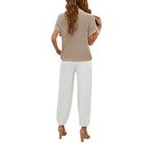 Dili Casual Holiday Style Simple Nine-Point Trouser Suit Women's Clothing 2025 Spring And Summer