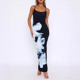 Dili Temperament Elegant Wind Small Sling Print Dress Dress Women's Dress 2025 Summer
