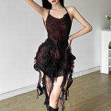 2025 Summer New Women's Pure Color Repair Height Waist Fashion Slings Sexy Bare Back Dress 68HZ