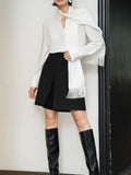 New Shirt Design Scarf Shirt Collar Tute Commuting Shirt Smart Wear With Multi-Season With Shirt
