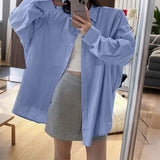 Dili Leisure Vacation Premium Striped Long Sleeve Shirt Women's Winter 2025
