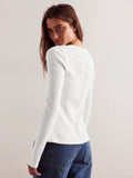 Fashion Hot New Long-Sleeved Round Neck Collar Button Ribs 2025 Women's Autumn And Winter Warm Design Feel Cardigan