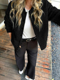 Dili Leisure Vacation Button Long Sleeve Coat Women's Winter 2025