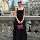 2025 Autumn New Women's Dress French Sexy Sling Dress Waist Thin Temperament A-Character Dress